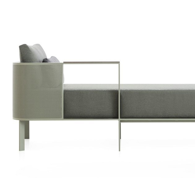 New Design All Weather Outdoor Furniture Powder-Coated Aluminium Furniture One Arm Sofa Design Sofa Fashion Sofa