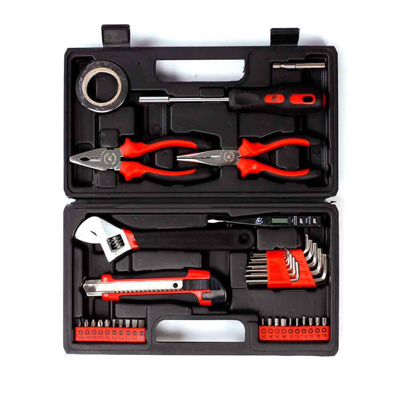 KAFUWELL H1040A Carbon Steel 45pcs Home Work Toolbox Set Household Hardware Repair Case Packing Assorted Household Hardware Kit