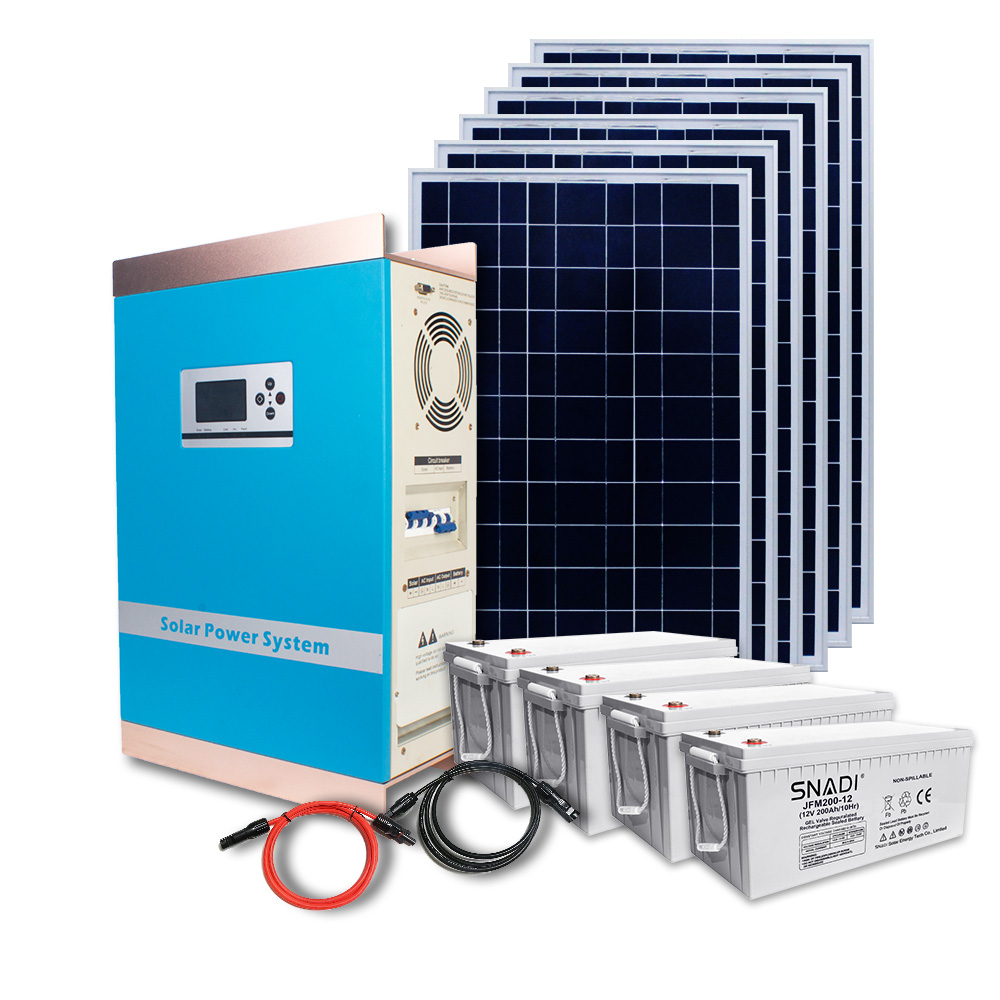 Солнечные фотоэлектрические сети 4KW 24VDC/48VDC Гибридный Инвертор солнечной энергии для дома