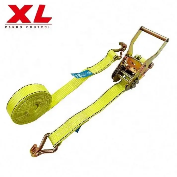 High Quality 1.5inch 38mm Cargo Belt Lashing Down Strap Strapping Tie Down Ratchet