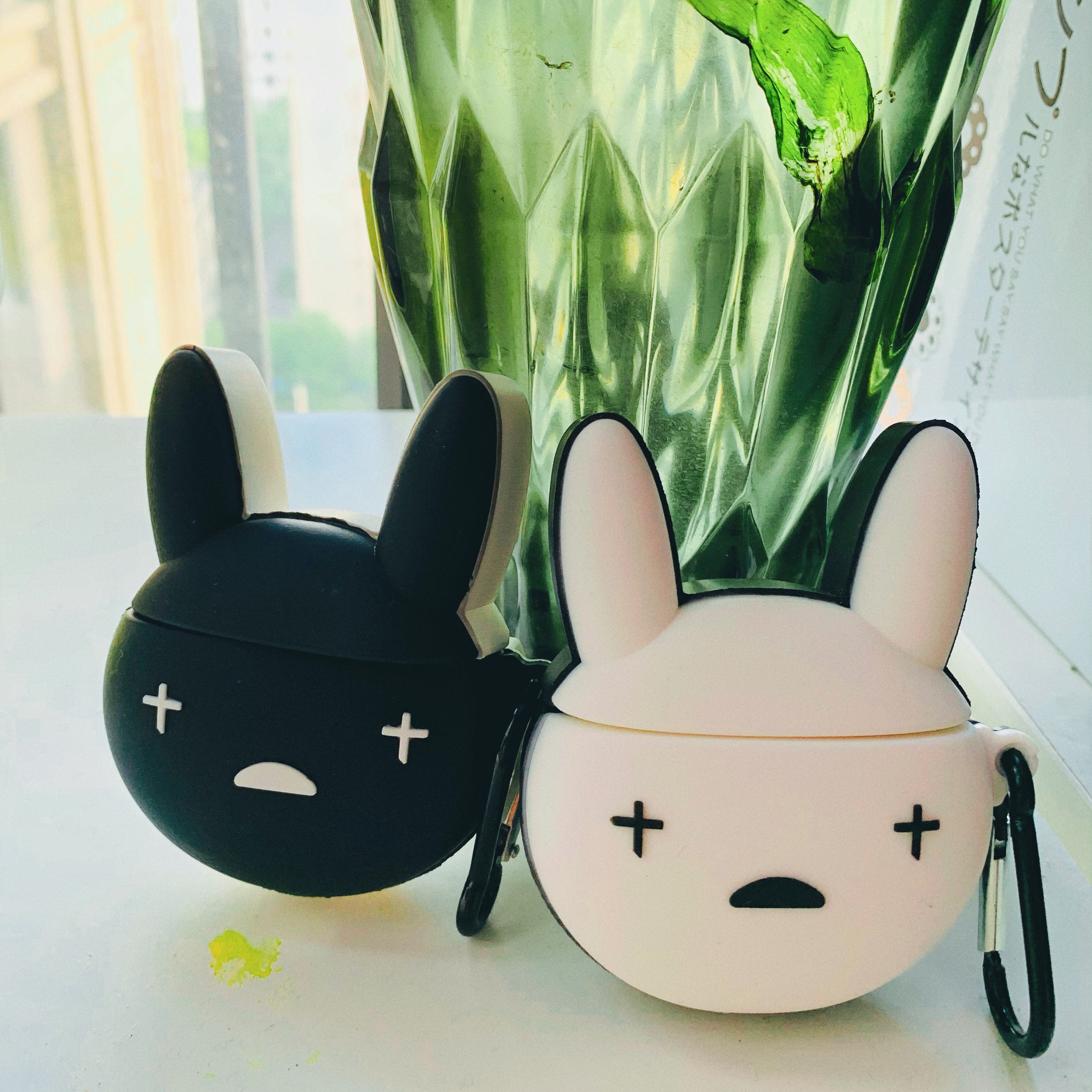 2021 Fashion Bad Bunny Rabbit Silicone Earphone Case for Apple iPhone Airpods 12 Pro Kaws Cover Bag Headset Accessories