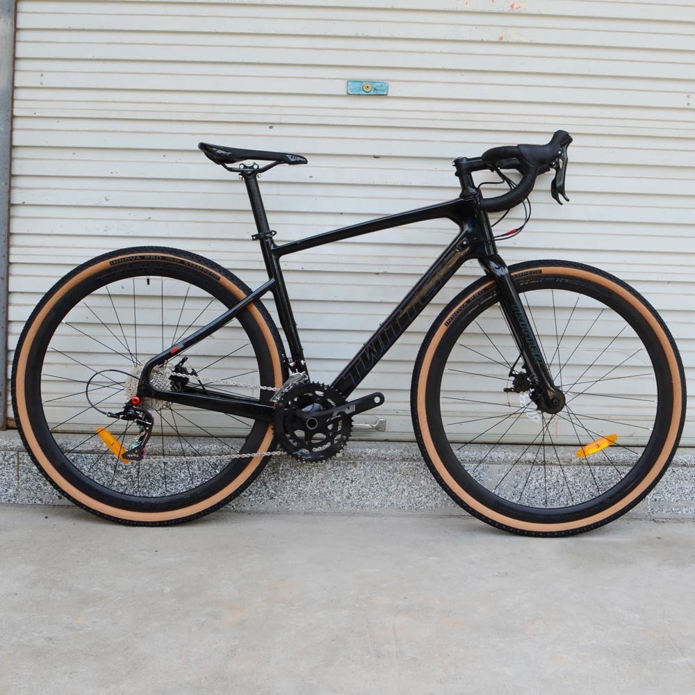 China Manufacturer Top Quality Road Racing Bike 700C*40C 11 Speed APEX Hydraulic Disc Brake Carbon Frame Gravel Bike