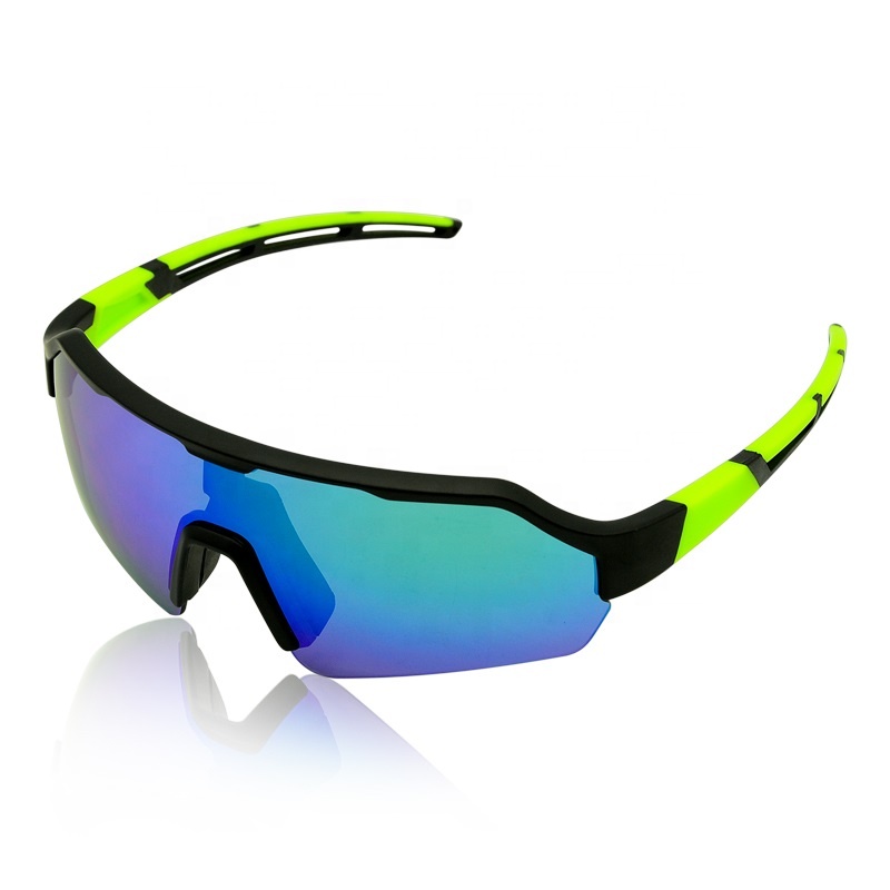 Hot selling With 5 Lenses Polarized Cycling Sunglasses OEM 100% UV Blocking for Men and Women Matte Bike Sun glasses