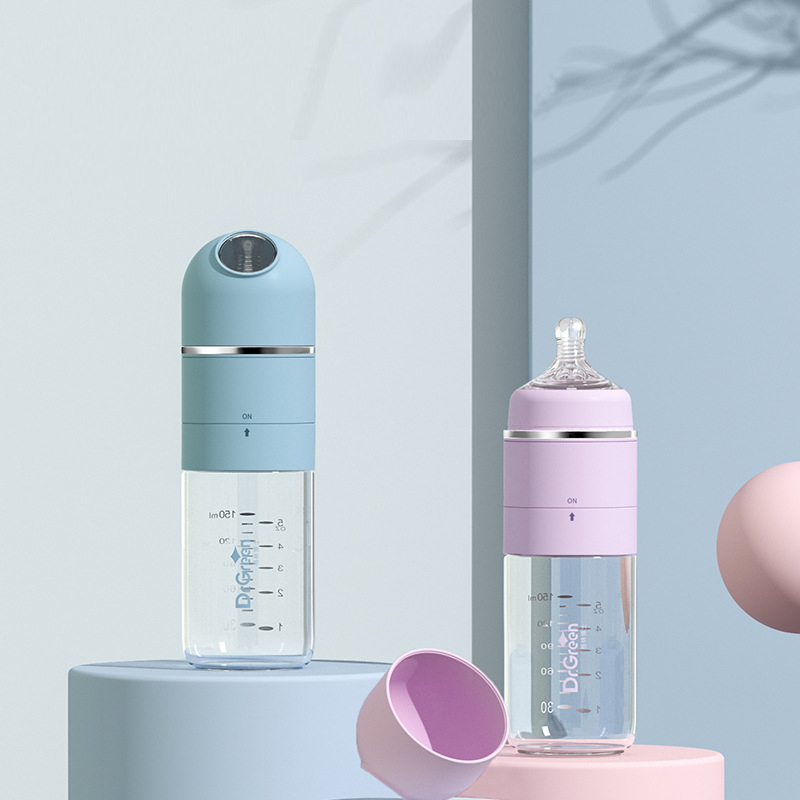 Newborn baby glass PPSU feeding bottle wide diameter quick-flush feeding bottle anti-flatulence out night feeding bottle