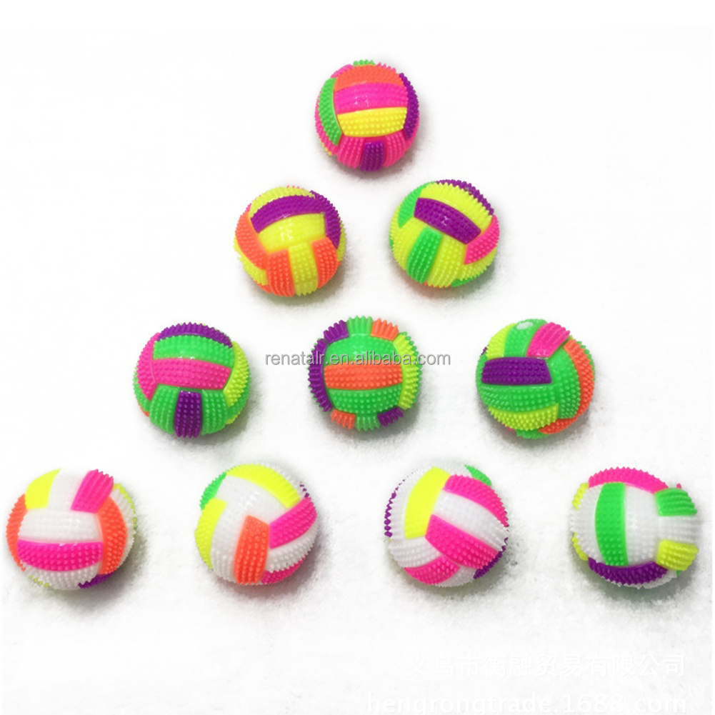 New Fashion Luminous Volleyball Bouncy Massage Football Puzzle Ball Dog Pet Toys