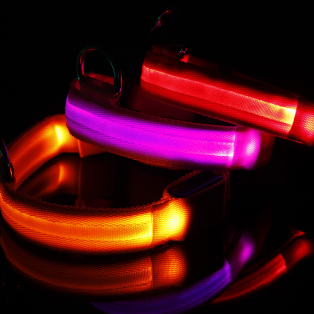 Amazon Hot Selling High Visible Super Bright Durable USB Flashing Led Dog Collars Led Dog Collar Rechargeable