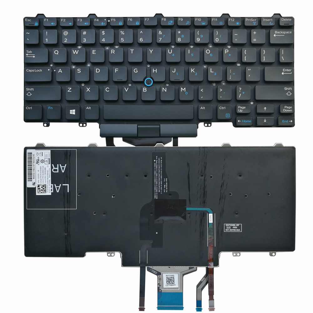 Клавиатура для ноутбука Dell Latitude E5450 E7450 E7470 E5470 с подсветкой