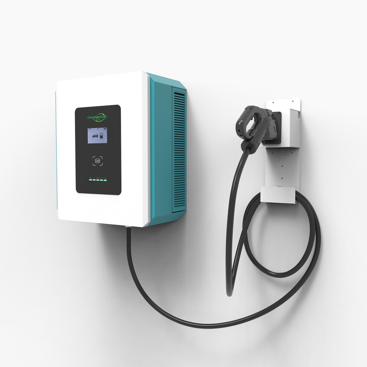 Настенное зарядное устройство 20 кВт EVCC DC wallbox с RFID картой CCS