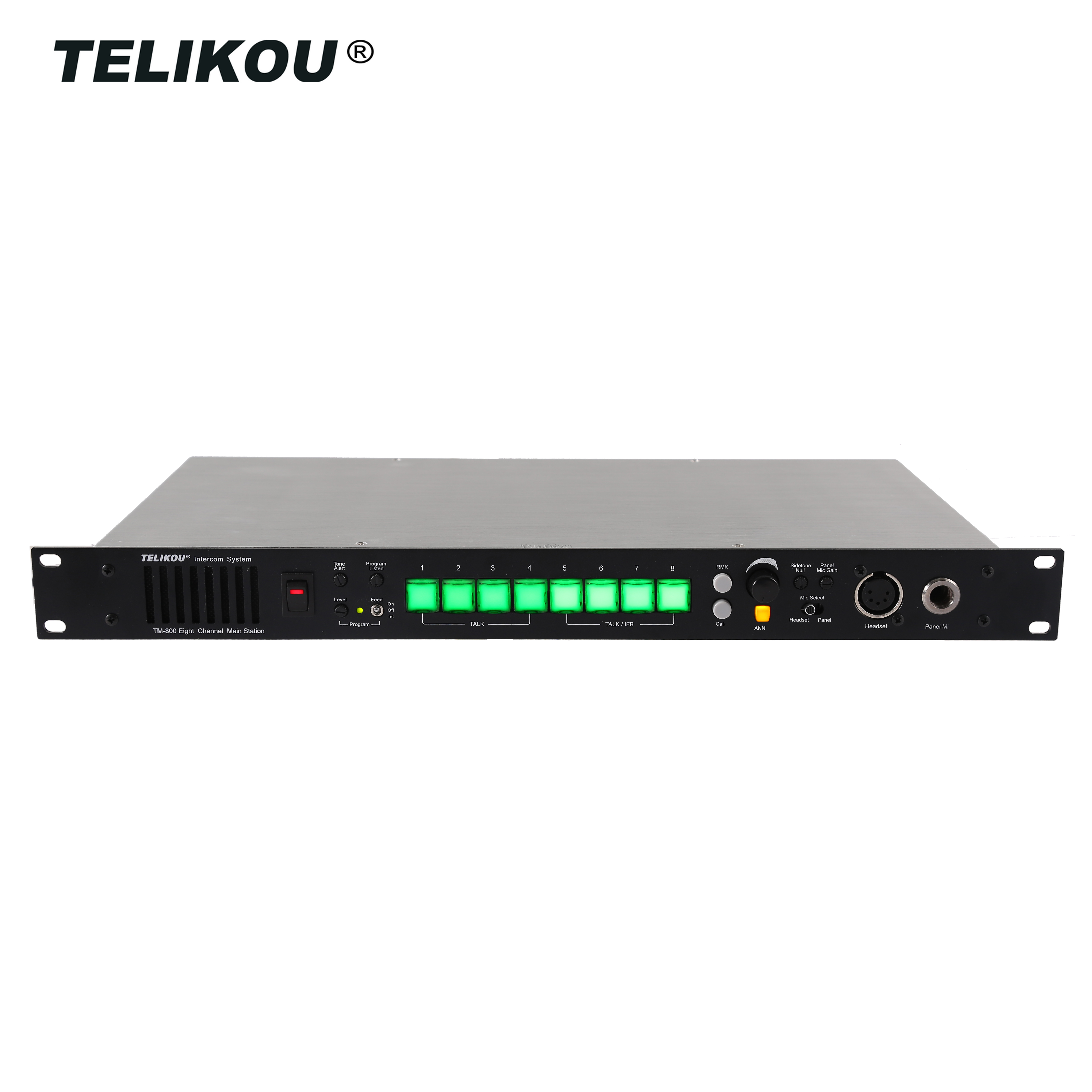 TELIKOU TM-800 8-канальное оборудование для телевизионной станции, оборудование для цифровой телевизионной трансляции, профессиональная система внутренней связи