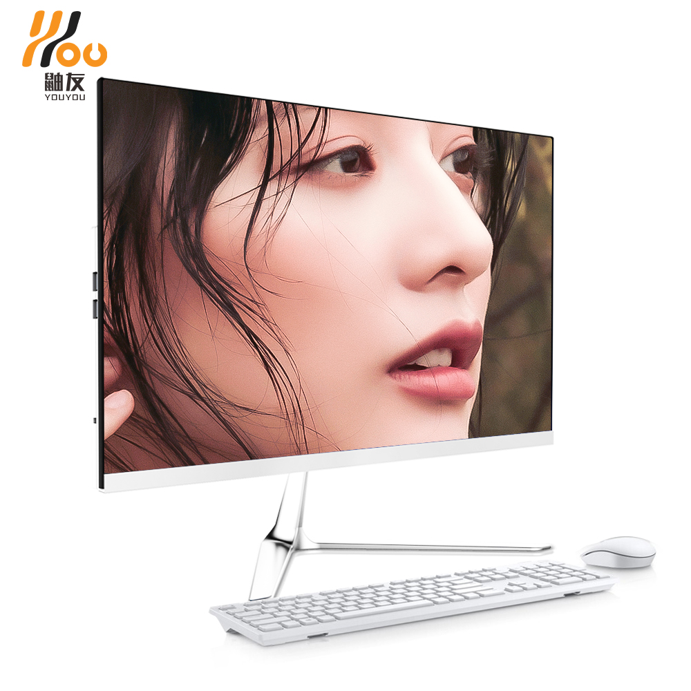 YOUYOU pc all in one 23.8inch i3 i5 i7 RAM 8G SSD 240G computador build in speaker wifi mouse computer all in one