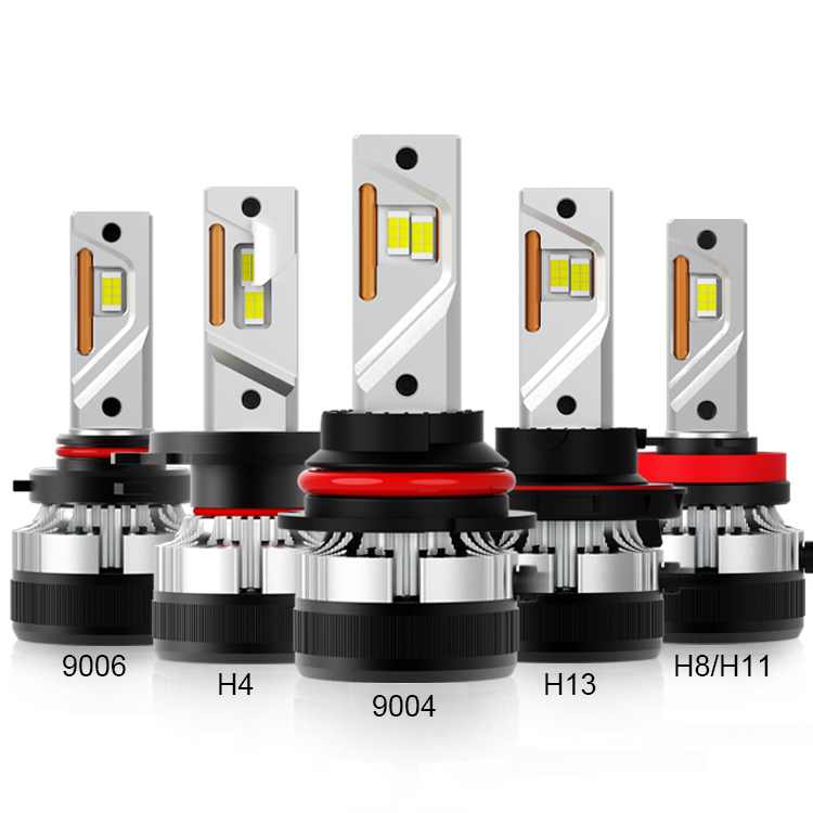 55w 12000 Lumens Bright LED Headlights 6000K White LED Headlight Conversion Kit H4 H8 LED car Headlight witn canbus