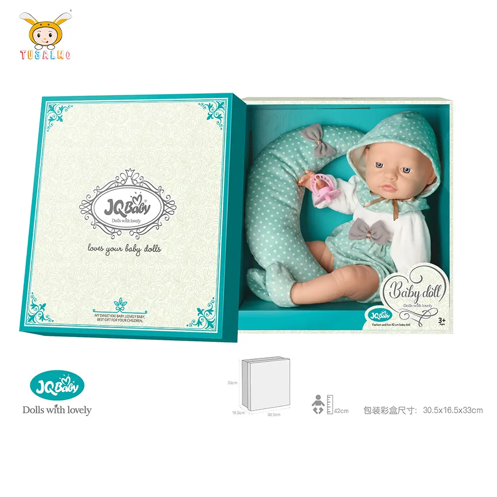 Tusalmo 2022 Wholesale Real Lovely Laughing Silicone Reborn Baby Doll Set For Kids