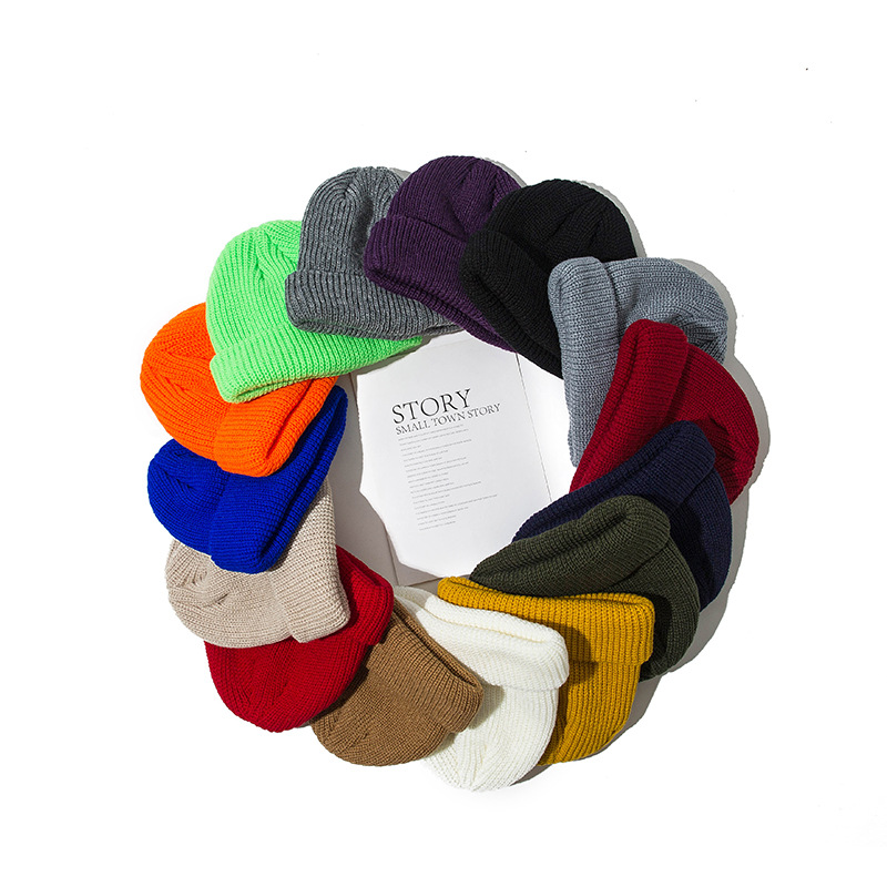 Оптовая продажа зимние шапки унисекс однотонная шапка Gorro de invierno вязаная шапка бини