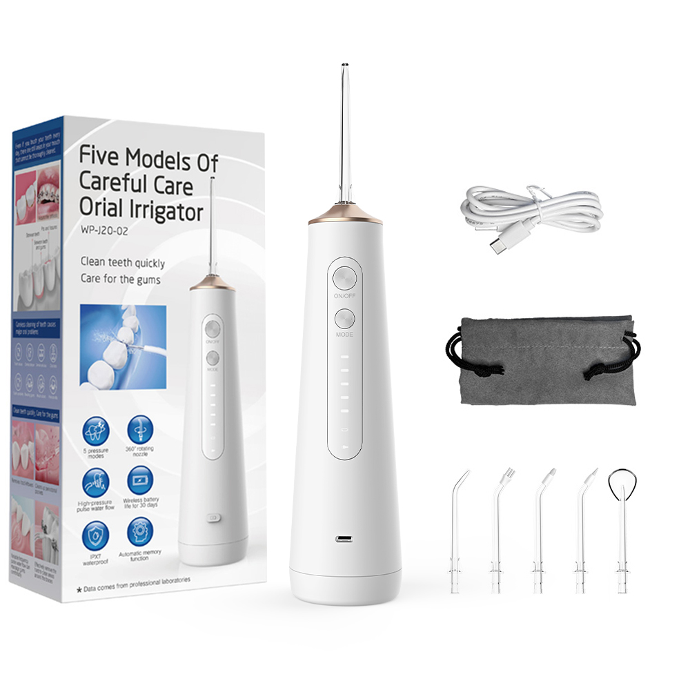 Large Water Tank Rechargeable Cordless Electric Teeth Cleansing Hygiene Oral Irrigator Dental Water Floss