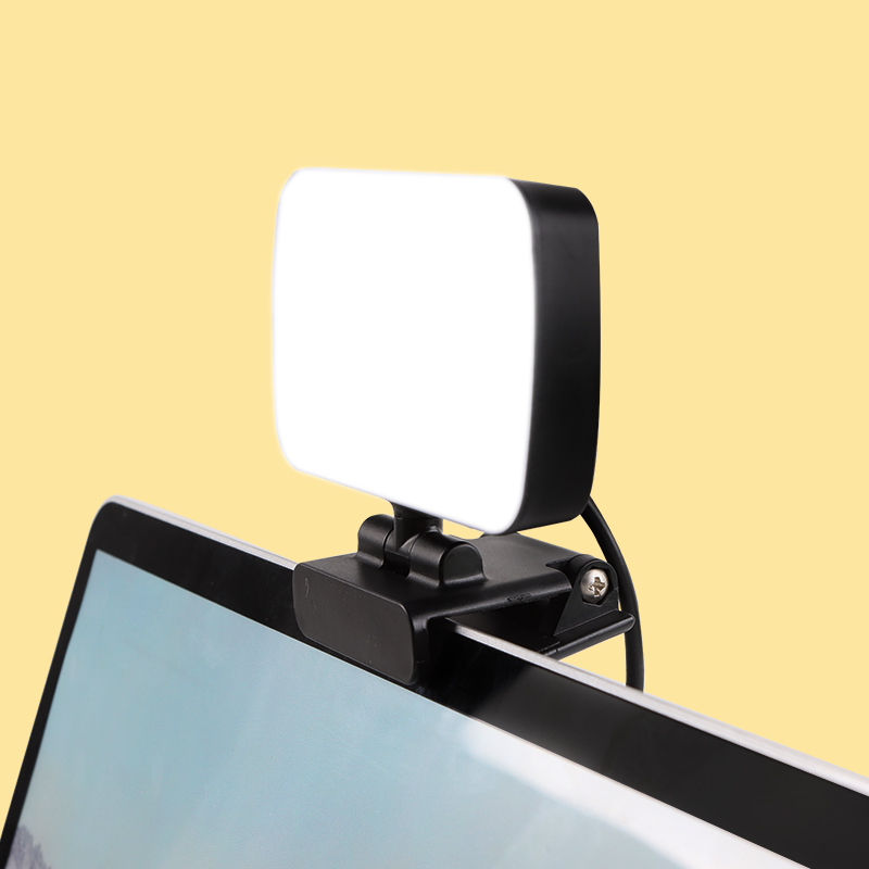 Multi-function remote working light flexible live streaming fill light for computer laptop video conferencing light