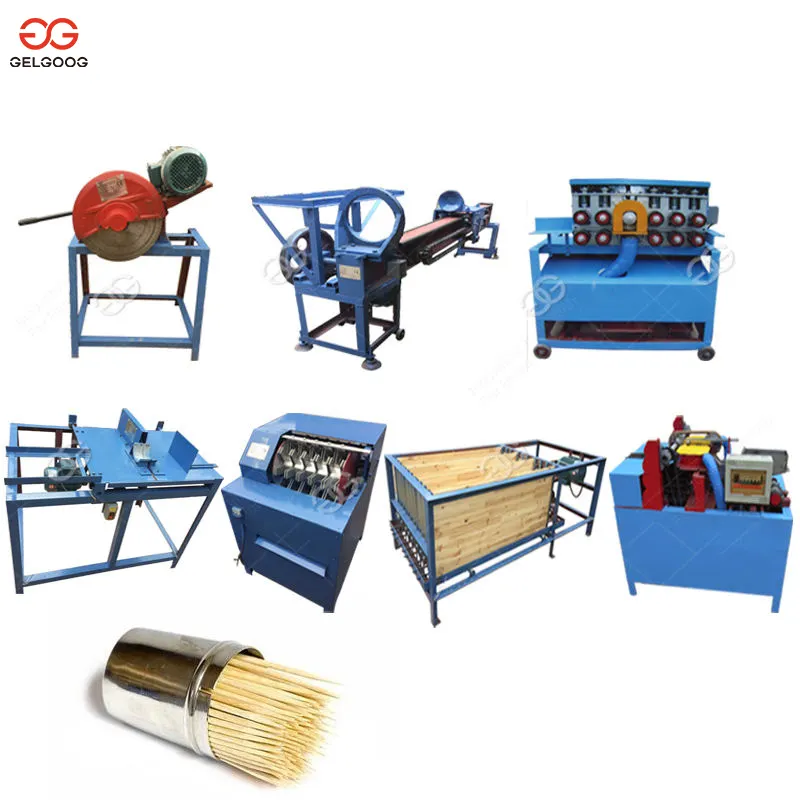Factory Price Industrial Bamboo Process BBQ Stick Skewer Tooth Pick Making Production Line Bamboo Toothpick Machine for Sale