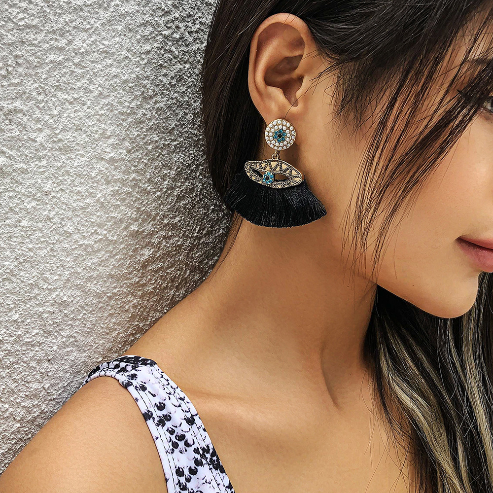 Fashion Silver 925 Earrings Needle Designer Crystal Pearl Earrings