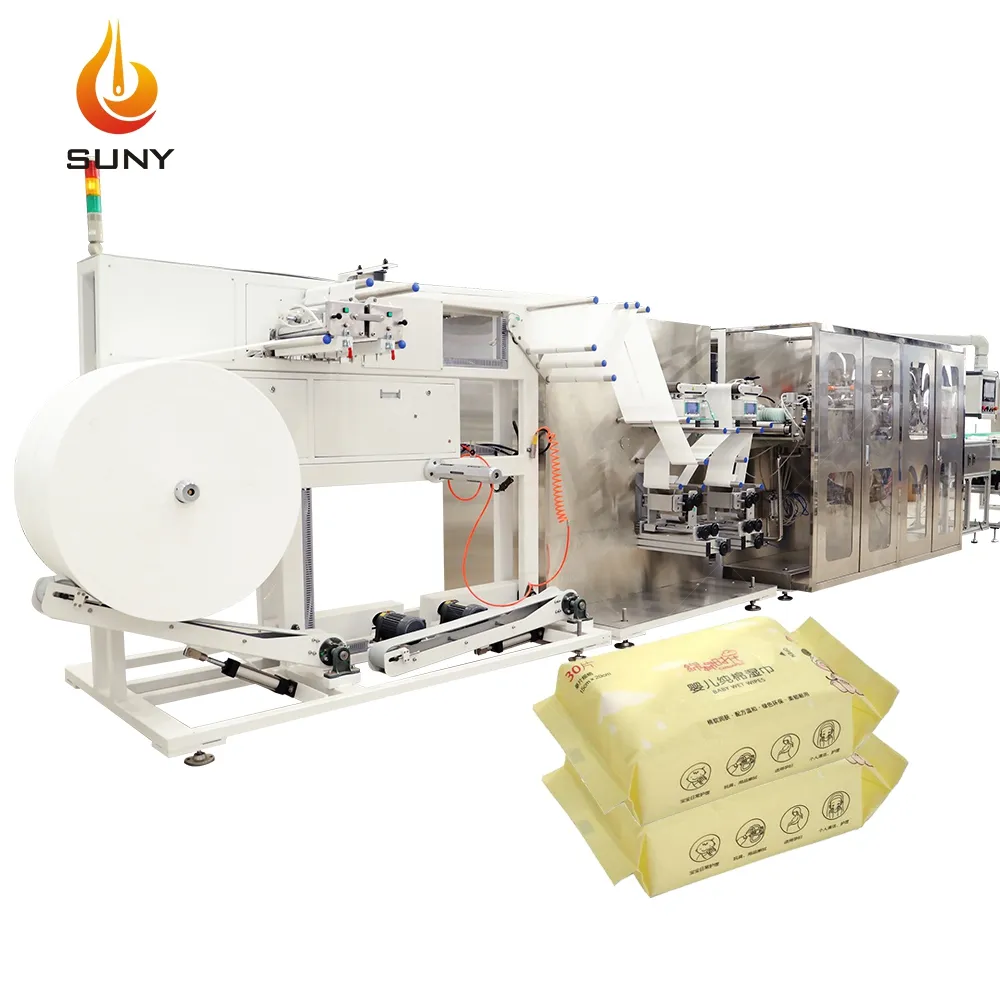 Kitchen Wet Wipes Manufacturing Machine Refill Pocket Pack Wet Tissue Making Machine Wet Towel Maker