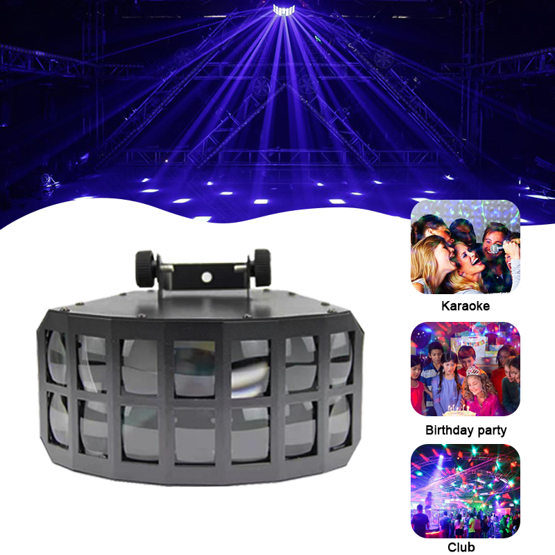 Grace 2*12W RGBW 4in1 LED Double Layer Butterfly Disco Stage Light