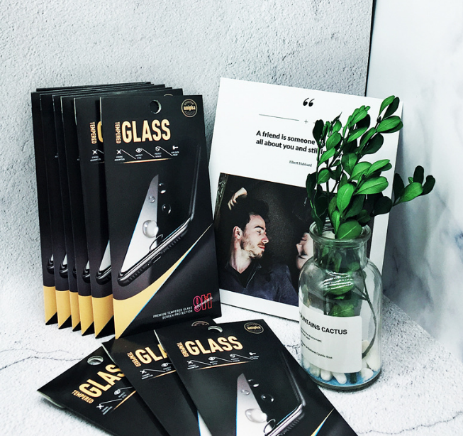 Retail package for Tempered Glass Film Explosion Proof 9H Screen Protector Film 10 in 1 packing