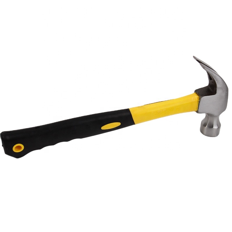 Woodworking Claw Hammer Nail Hammer Plastic-coated Claw Hammer 45#Steel