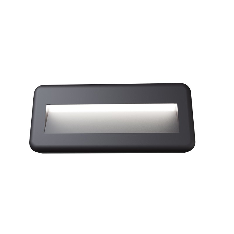 Rectangle IP65 ABS plastic material easy install integrated LED 4W stair recessed deck light