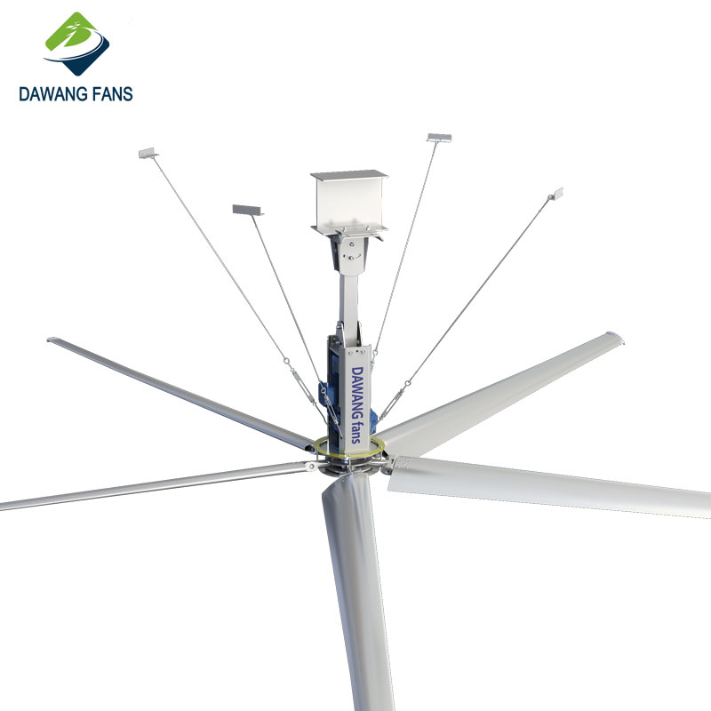 24FT 7,3 M HVLS вентиляторы пять магнитных лезвий большой промышленный гигантский потолочный вентилятор