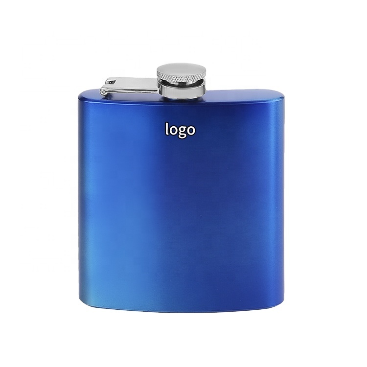 PRITECH New Type Portable Custom Colour 6oz Stainless Steel Hip-Flask