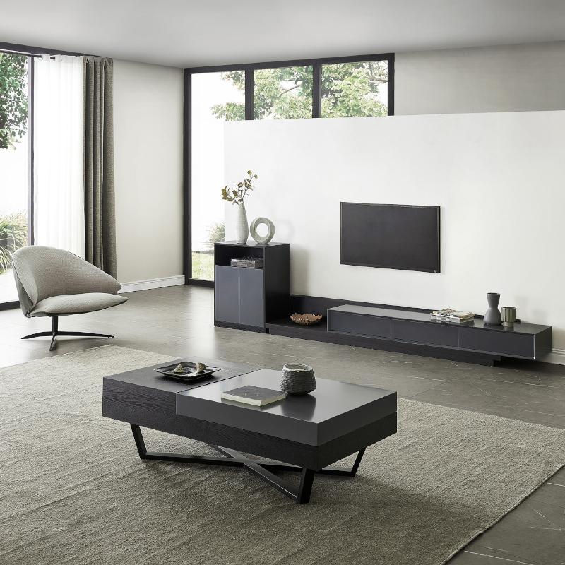 Factory Designs Wooden TV Stand Wall Unit Cabinets