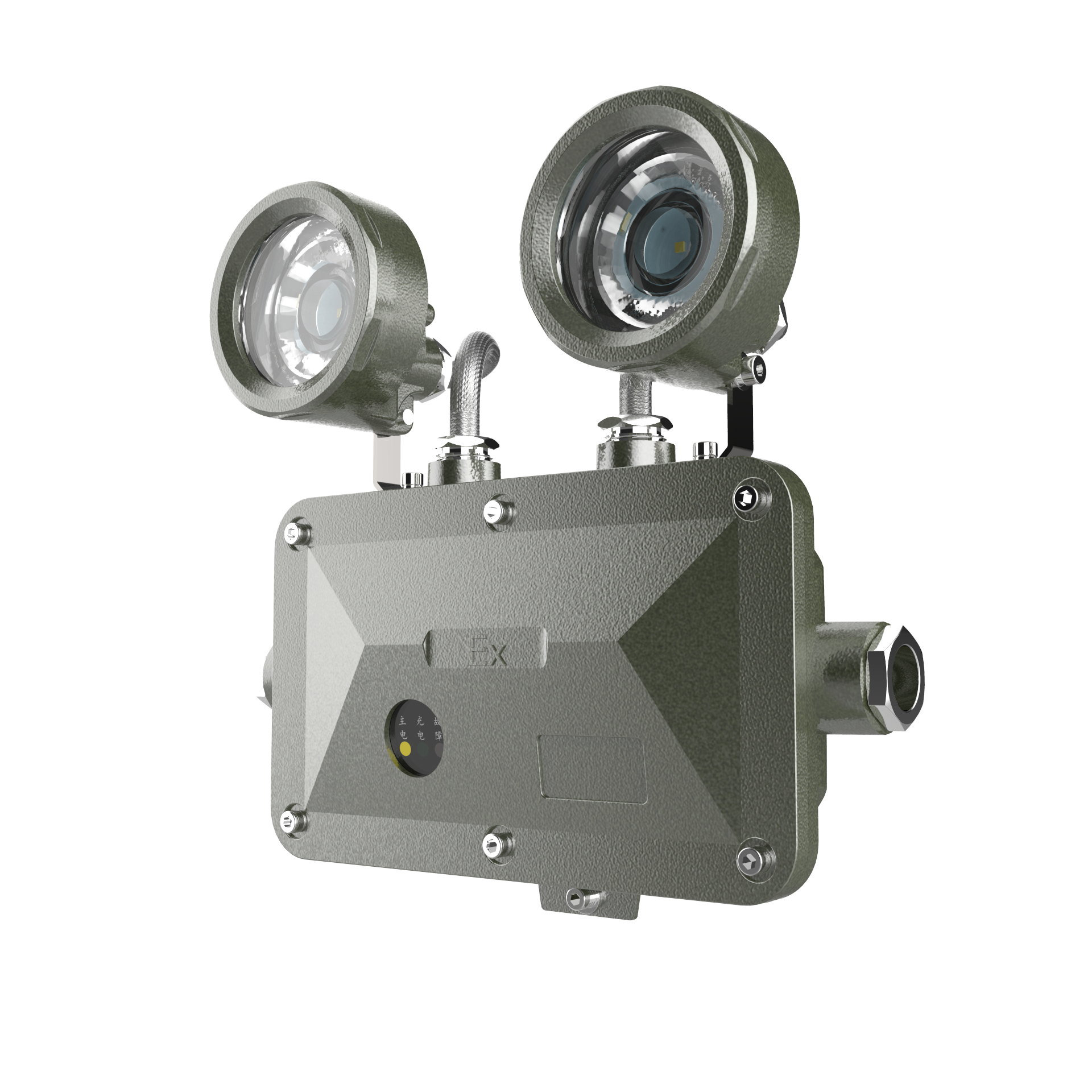 ATEX 2*3 Вт светодиодный взрывозащищенный аварийный светодиодный светильник для аварийного места взрывозащищенный аварийный светильник