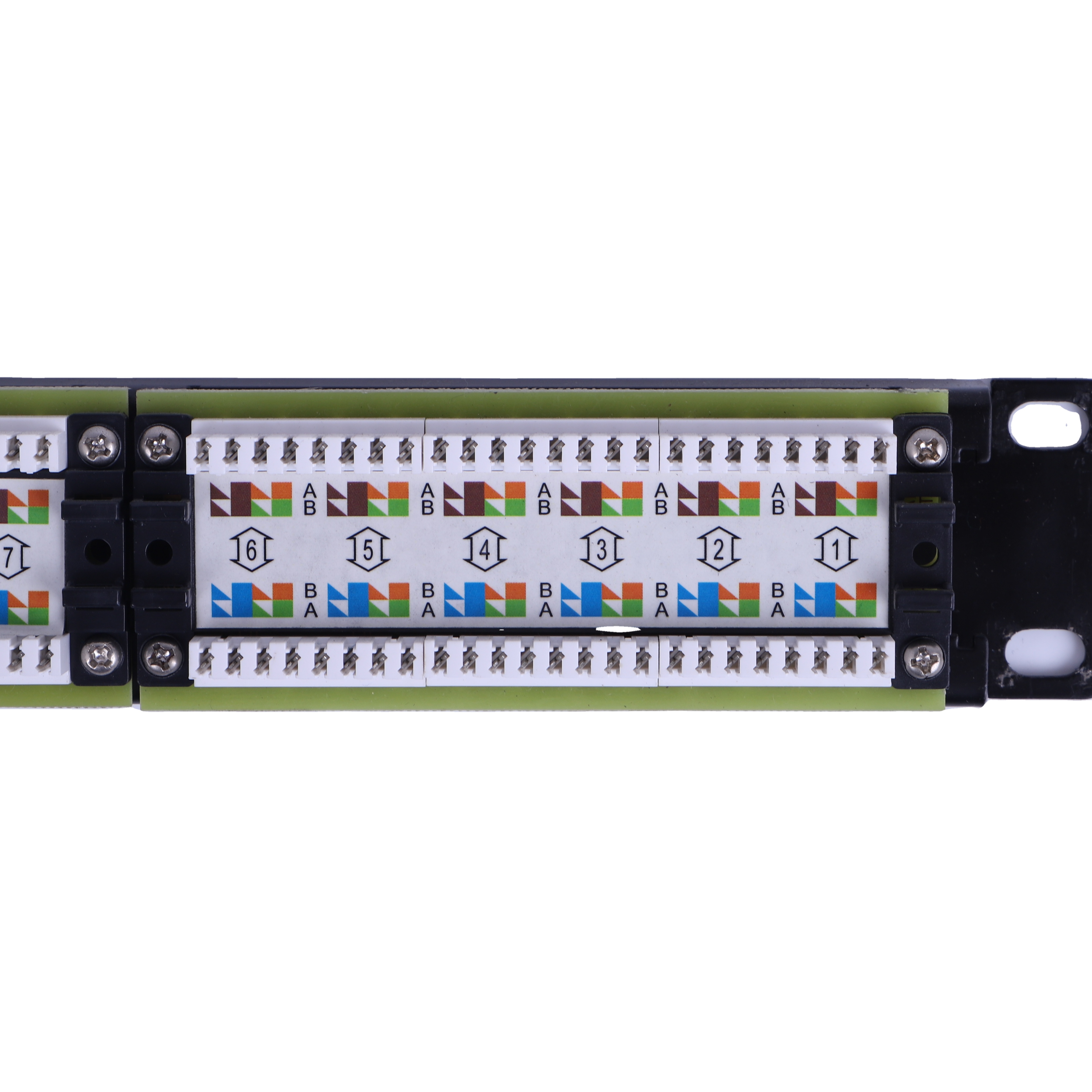 High Quality Cat6A 24 Ports FTP Patch Panel Frame Blank Keystone Jack Patch Panel