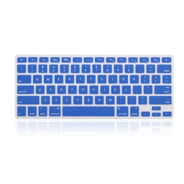 Силиконовые чехлы для клавиатуры прозрачные цветные для Macbook Air Pro Retina 11 13 15 дюймов прозрачная защита