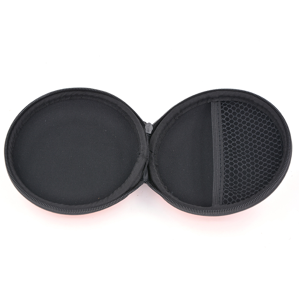New Sell Kids Baseball Leather Case Earphone Mini Gift Round Box Pouch For In-Earphone Waterproof Electrics Organizers Case