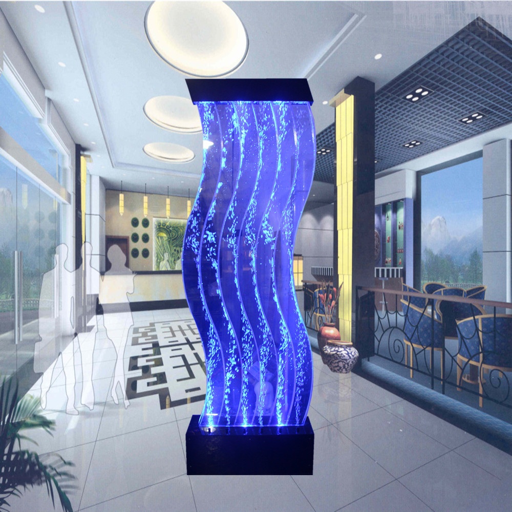 Lounge decor floor standing decorative acrylic restaurant partition wall