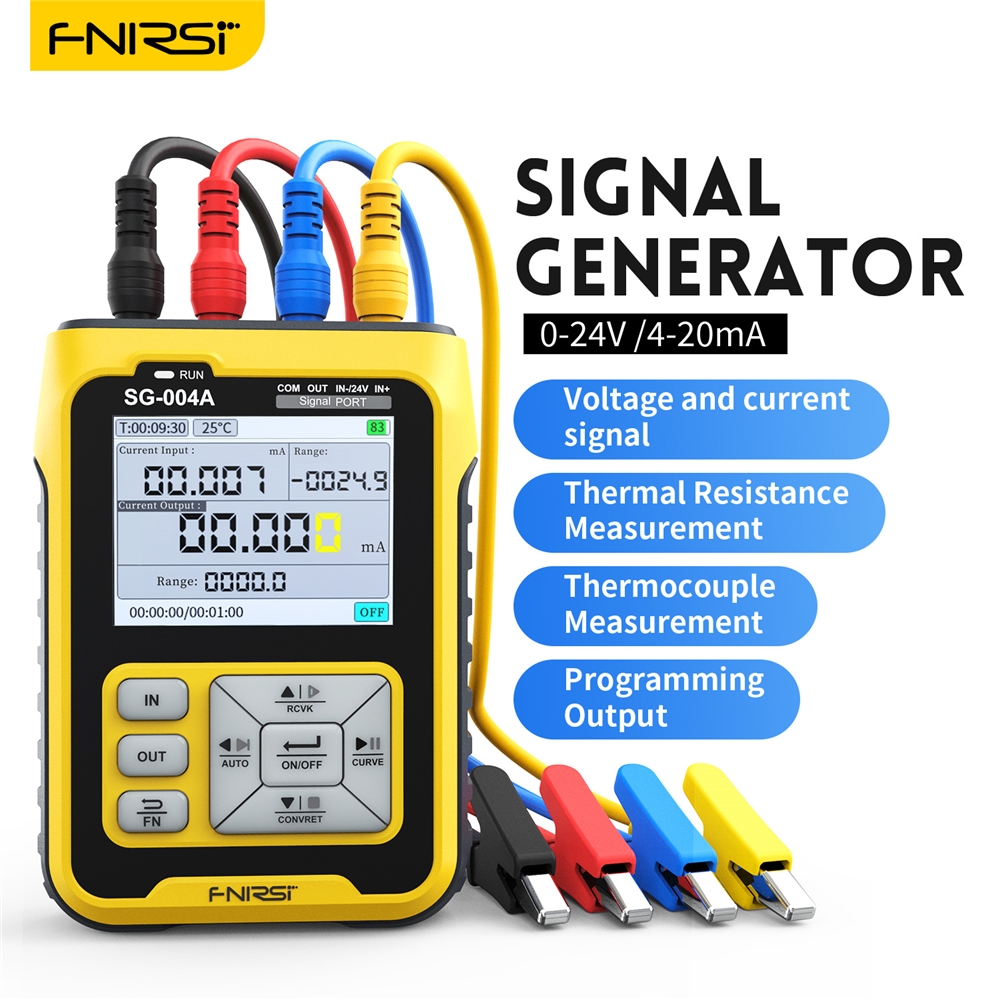 FNIRSI SG-004A многофункциональный генератор сигналов 4-20ma аналоговый ток под давлением регулятор температуры с термопарным сопротивление калибратор