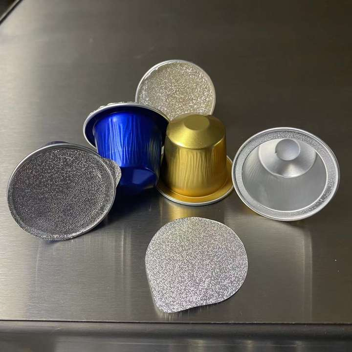 Китайский производитель, цена, капсулы для кофе Nespresso из алюминиевой фольги, одноразовые капсулы для кофе из алюминиевой фольги