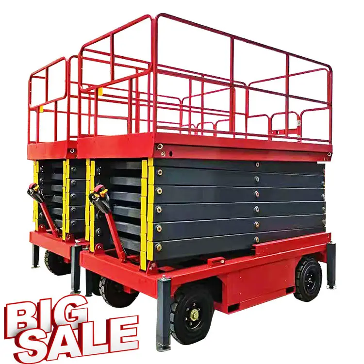 4m 6m 8m 10m 12m 14m 16m outdoor towable trailer small platform diesel manual lightweight hydraulic mobile electric scissor lift