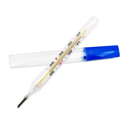 Hot sale large size armpit type clinical glass thermometer for body temperature testing