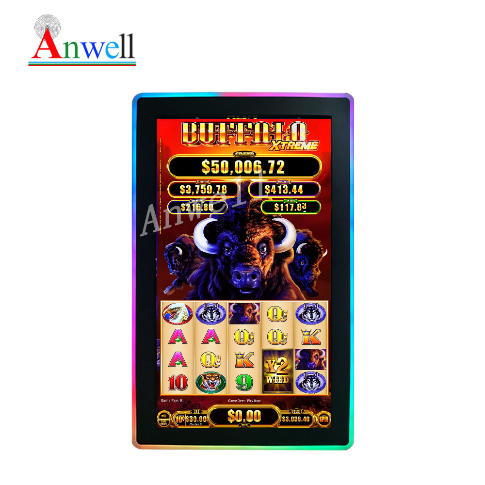 Горячая Распродажа 32 дюймов WMS/POG/Firelink/вышивкой в виде дракона ссылка игра с инфракрасный сенсорный экран монитор со светодиодной боковой свет