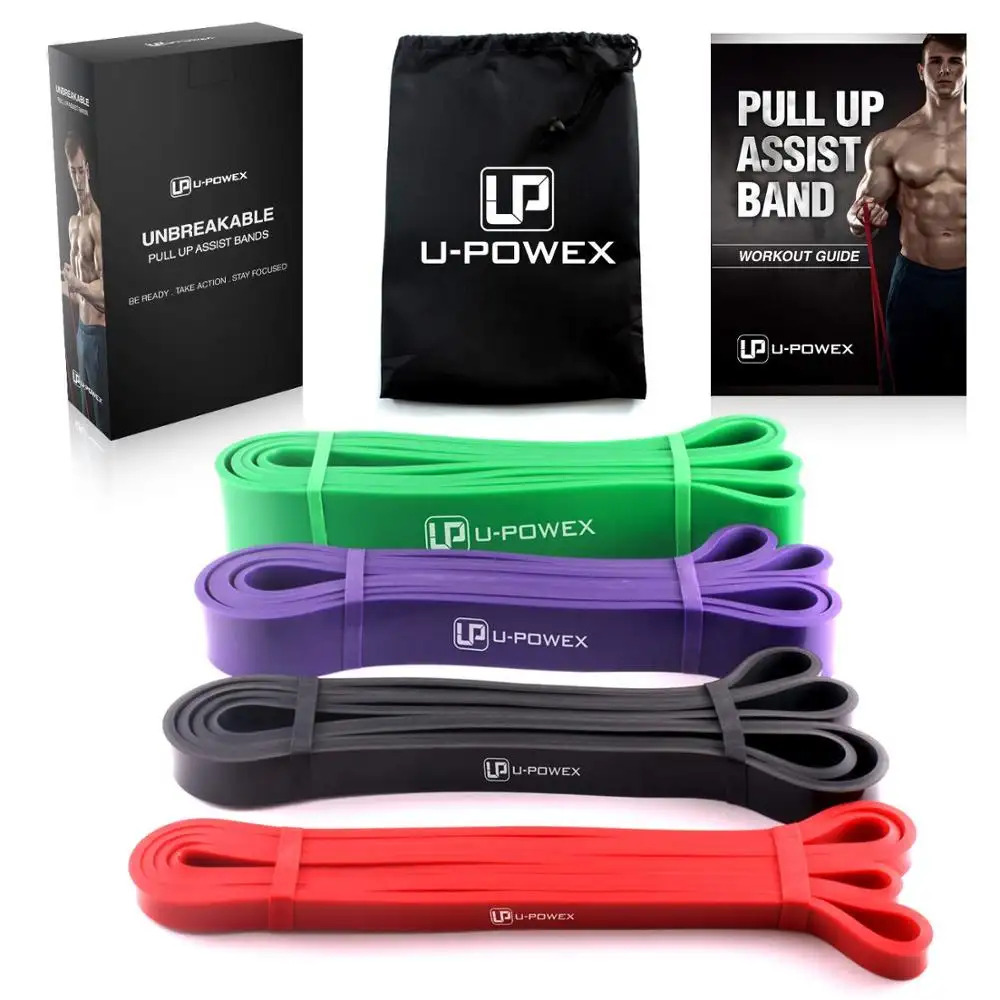 Amazon Resistance Bands Set Pull up Assist Bands Set for Stretching Latex Polybag Strength Training Customized Logo Availabled