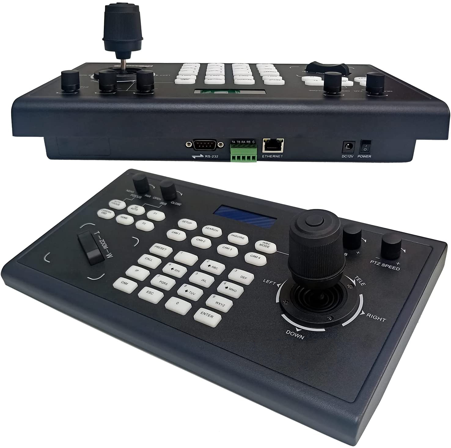 PTZOptics Super keyboard IP and Serial PTZ Camera Joystick Controller for video conference live streaming video cameras