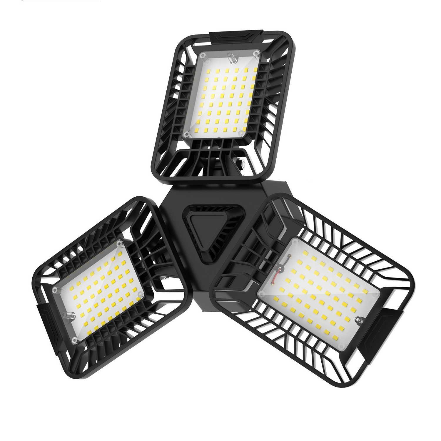 2800lm 30W 3 Leaf Deformable Ceiling Warehouse Workshop Adjustable Trilight Garage Led Light