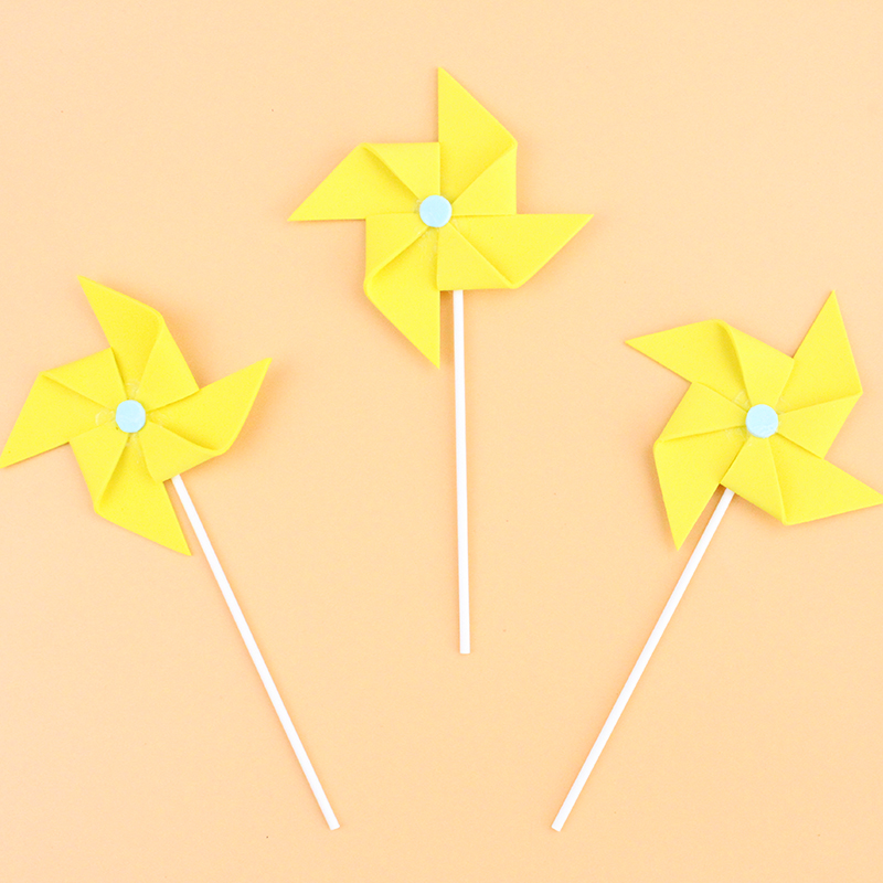 Wholesale windmill cake decoration sponge birthday decorations creative color windmill