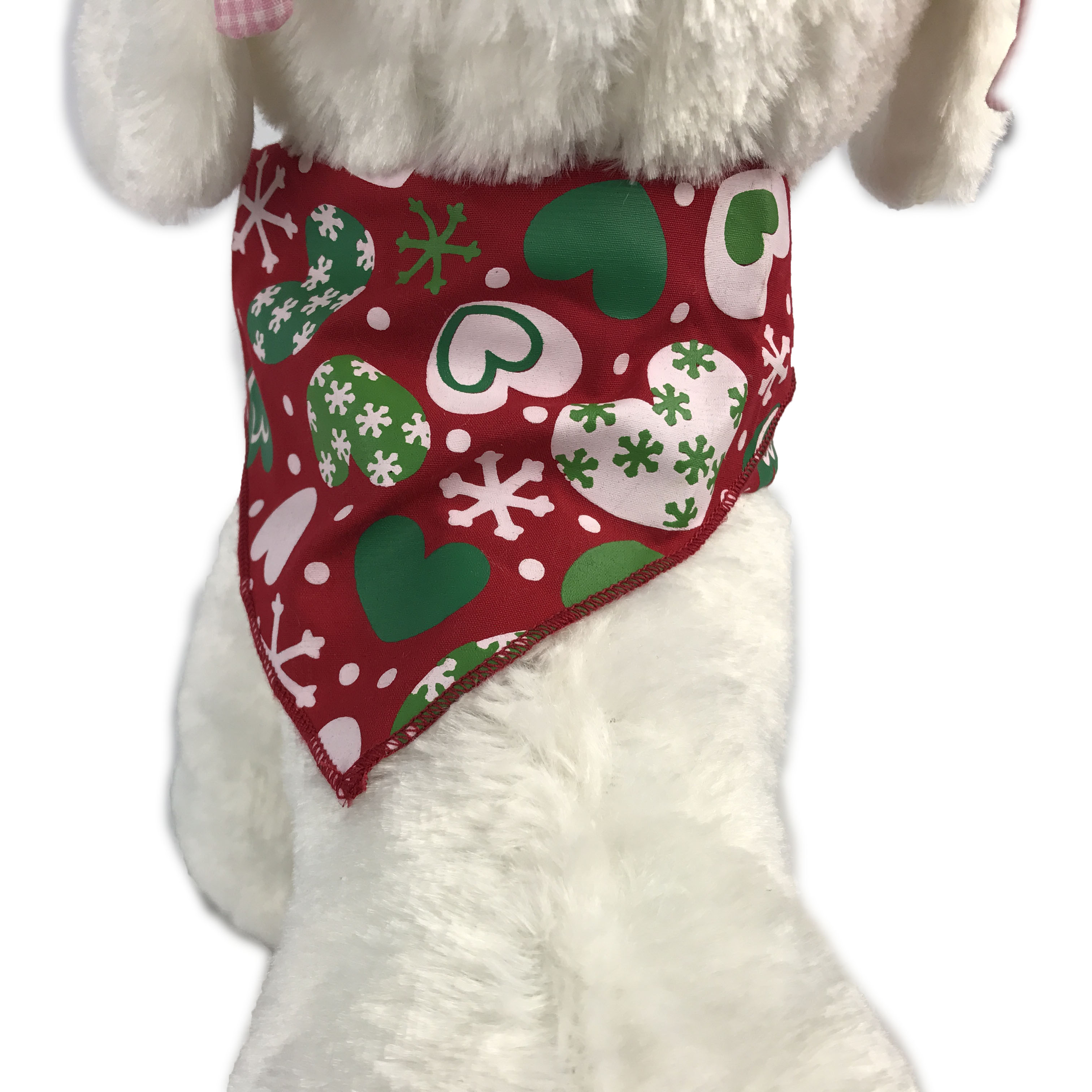 Christmas Dog Birthday Bandana Printed Cotton Fabric Bandanas For Dogs