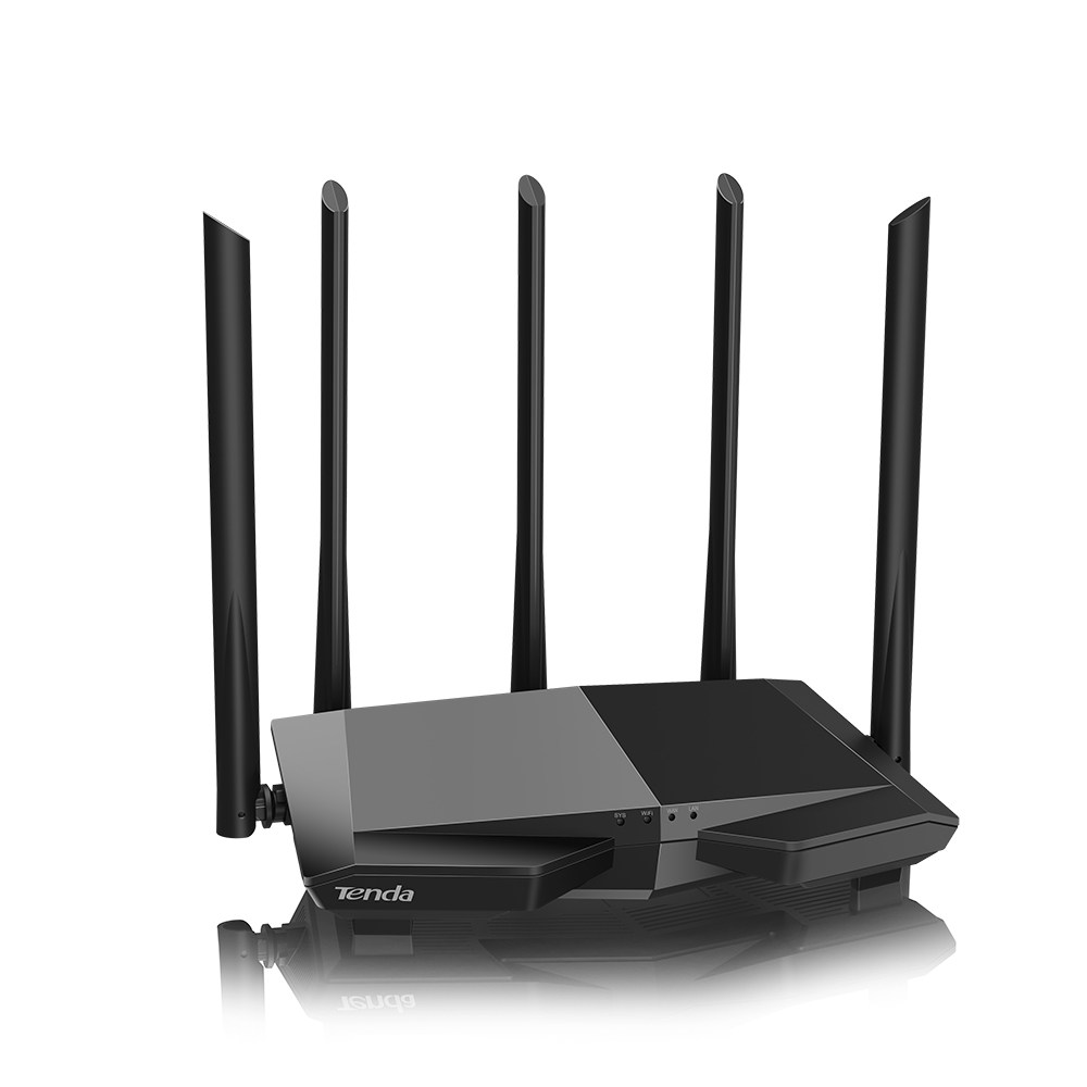 Двухдиапазонный беспроводной маршрутизатор tenda 11 ac, 5 антенн 2,4 ГГц и 5 ГГц, двухдиапазонный чип 28 нм 802.11ac