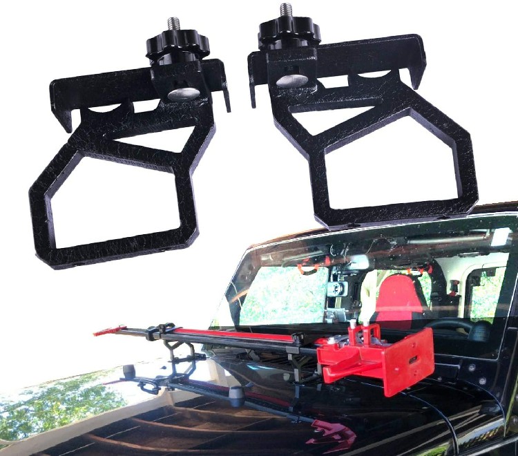 NEWWIND Hood Hi High Jack Hood Mounts Brackets for 2007-2018 Jee p Wrangle r JK
