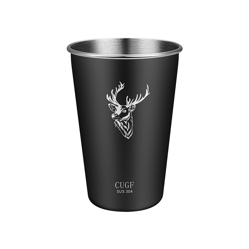 Metal Coffee Cups Stainless steel mug style metal drinking coffee pint cup for mug