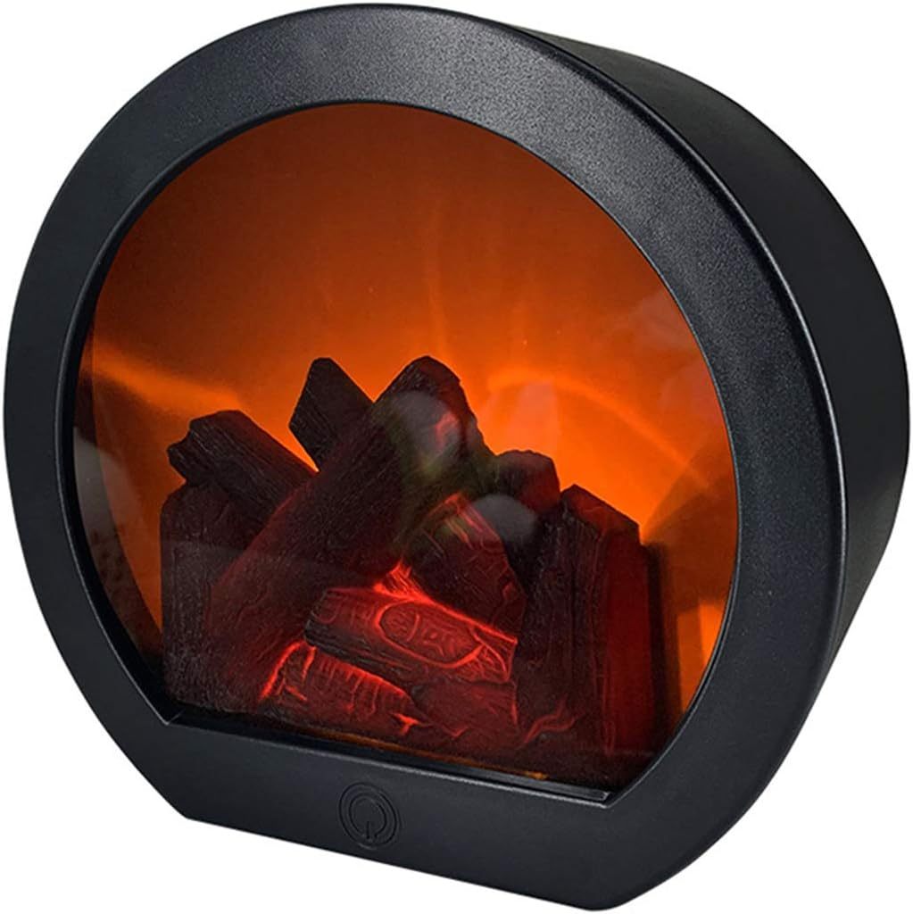 Electric Fire Electric Fireplace with LED Flame Effect Simulation Fireplace Lantern Electric Log Burner LED Fireplace Light