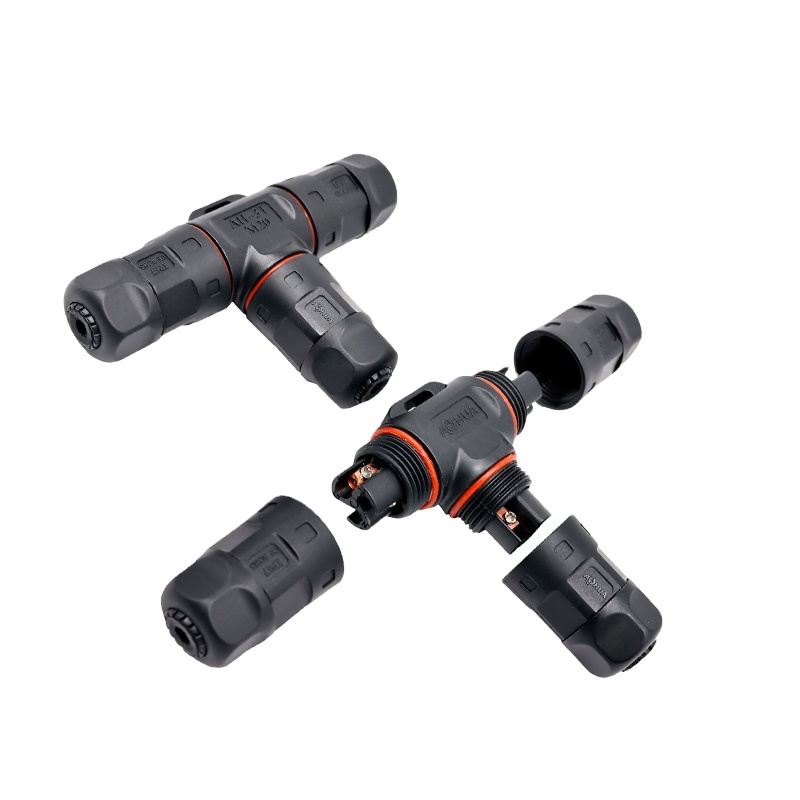 OEM IP67 68 T-образный разветвитель, 3-х проводной кабель, распределитель M20, 3-контактный водонепроницаемый кабельный разъем, драйвер питания, адаптер 20А