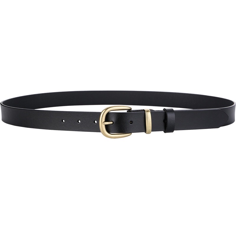 Fashion Casual high quality for genuine cowhide Leather Decoration Jeans Dress Ladies Belt Woman